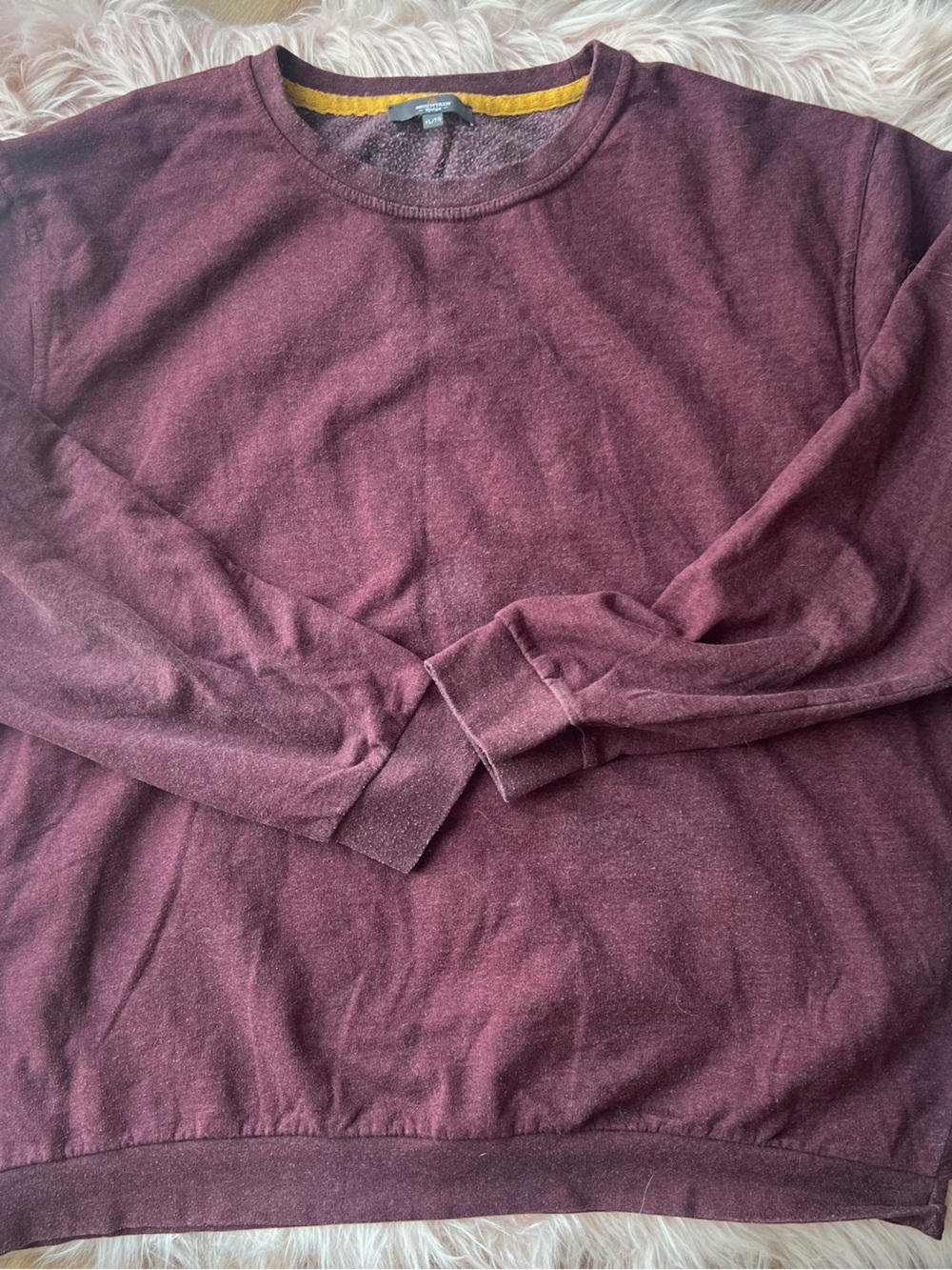 Men's Crewneck Sweater - Burgundy XL